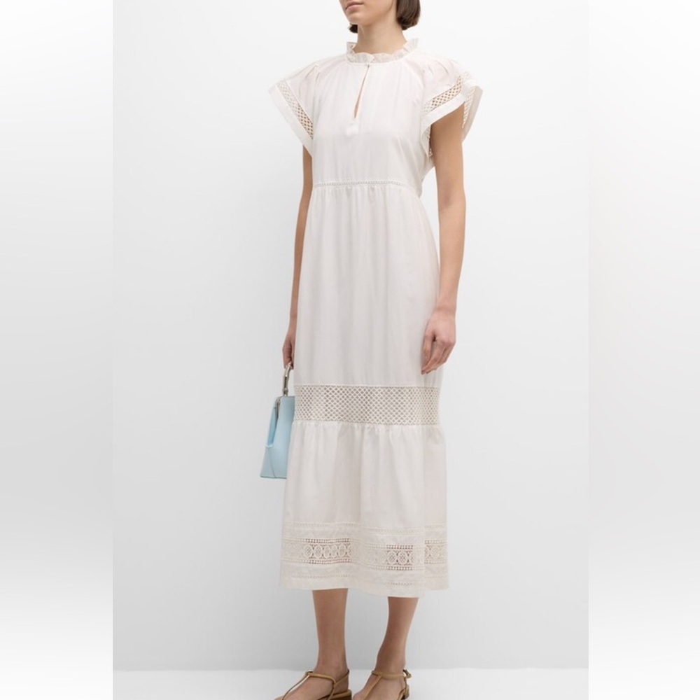 Marie Oliver Day Midi Dress Cool White